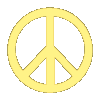 GIF animado (86444) Simbolo paz amarillo