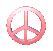 GIF animado (86449) Simbolo paz rosa