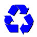 GIF animado (86455) Simbolo reciclaje azul