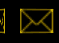 GIF animado (85398) Sobres amarillos sobre fondo negro