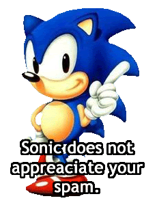 GIF animado (85920) Sonic desprecia tu spam