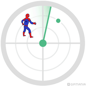 GIF animado (76396) Spider man radar