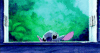 GIF animado (82960) Stitch asomado