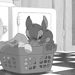 Imagen GIF de Stitch colada animado
