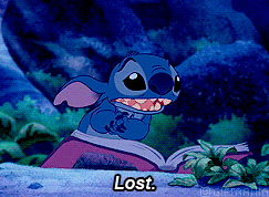 GIF animado (82972) Stitch perdido