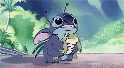GIF animado (82974) Stitch rana