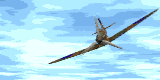 GIF animado (78116) Supermarine spitfire en el cielo