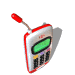 GIF animado (76685) Telefono movil rojo