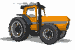 GIF animado (79300) Tractor naranja