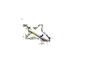 GIF animado (79536) Transbordador espacial volando
