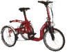 GIF animado (79601) Triciclo plegable rojo