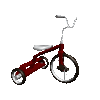 GIF animado (79603) Triciclo rojo