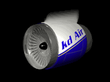 GIF animado (78237) Turbina de avion comercial