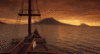 GIF animado (78469) Velero atardecer