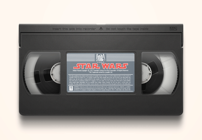 GIF animado (76770) Videocassette de star wars