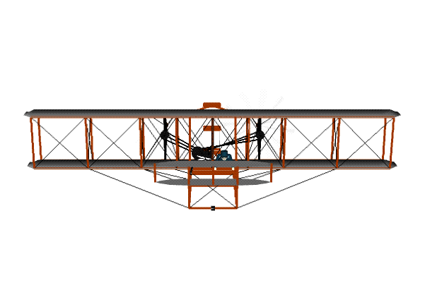 GIF animado (77659) Wright flyer dando vueltas