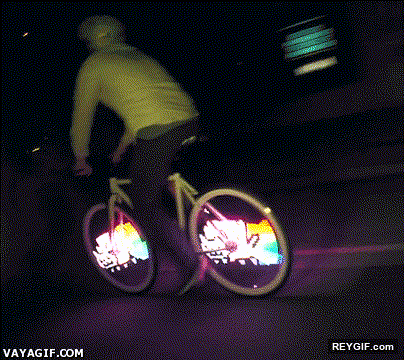 GIF animado (94060) Ahora nyan cat puede acompanarte en todos tus viajes en bici