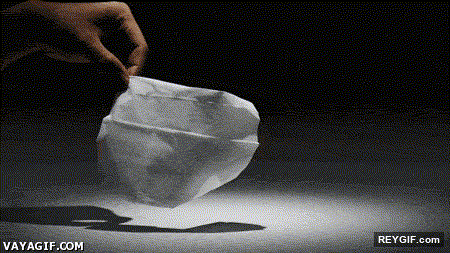 GIF animado (95012) Arte con servilletas de papel