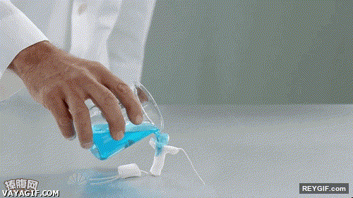 GIF animado (93243) Asi de facil pueden hacer algodon de azucar los cientificos japoneses