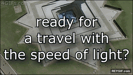 GIF animado (95046) Asi seria aproximadamente viajar a la velocidad de la luz