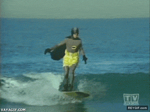 GIF animado (90880) Batman tambien tiene derecho a unas vacaciones