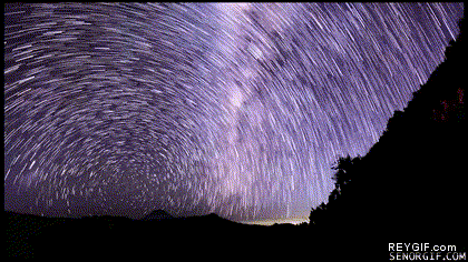 GIF animado (90855) Circulacion de estrellas en el monte semeru de indonesia