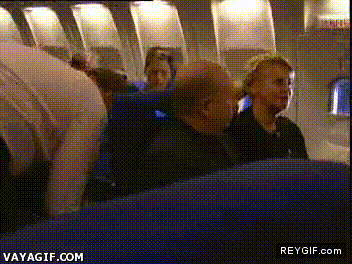 GIF animado (91654) Como tratar con ninos pesados en los aviones