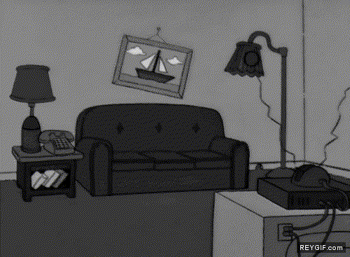 GIF animado (92687) Cuando los simpson se enteraron que justin bieber saldra en su serie