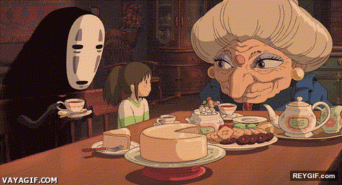 GIF animado (94878) Cuando tienes que comer delante de tus suegros por primera vez