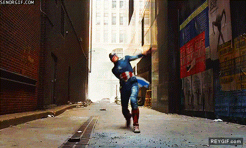Imagen GIF de El capitan america sabe lo que se hace animado