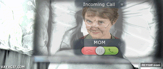GIF animado (93540) El problema de las google glass mal momento para llamar mama