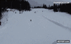 GIF animado (94918) El riesgo de coger demasiada velocidad en una rampa en la nieve