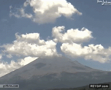 GIF animado (93044) Erupcion del volcan popocatepetl
