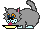 GIF animado (105499) Gato comiendo