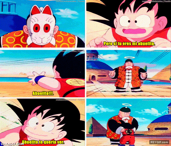 GIF animado (90693) Goku tambien fue un nino