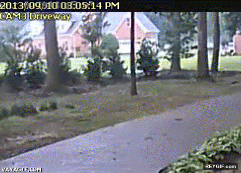 GIF animado (93168) Impactos de rayo grabados por una camara de vigilancia