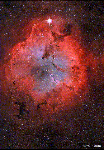 GIF animado (92569) Increible efecto 3d de la nebula ic 1396
