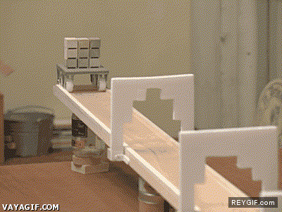 GIF animado (91524) Increible muro de cubos