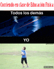 GIF animado (92004) La diferencia entre mis companeros de clase y yo en educacion fisica