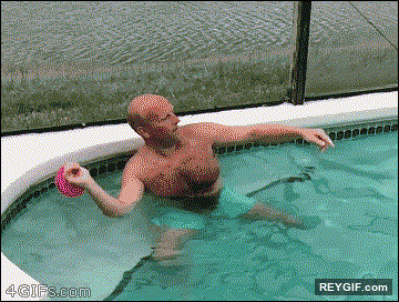 GIF animado (95499) La forma mas rapida de ponerte el gorro de piscina