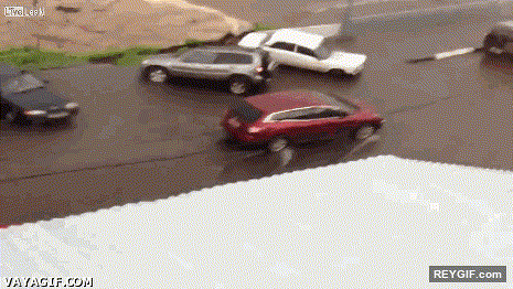 GIF animado (94244) La mala suerte de aparcar en el lugar equivocado
