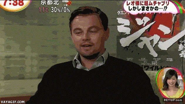GIF animado (91841) Leonardo dicaprio dando una master class de gesticulacion facial