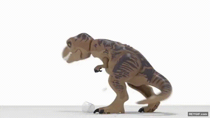 GIF animado (96457) Lo peor que le puede pasar a un t rex