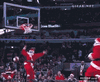 GIF animado (90472) Papa noel dedicate a repartir regalos y mejor deja el baloncesto