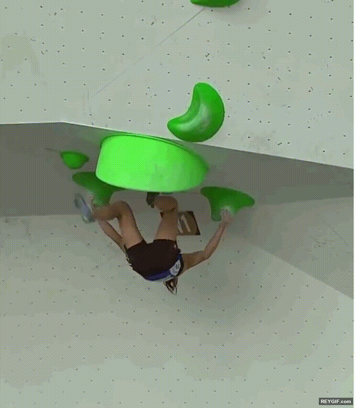GIF animado (96220) Personas que simplemente tienen un don natural para la escalada
