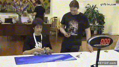 GIF animado (90194) Record mundial cubo de rubik