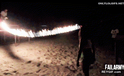 GIF animado (94091) Saltar una cuerda en llamas por que no