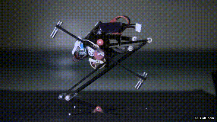 GIF animado (95842) Salto es el primer robot capaz de saltar ahora solo falta encontrarle una utilidad