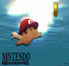 GIF animado (95239) Si mario hubiese aparecido en un disco de nirvana