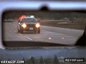 GIF animado (91374) Solo un coche patrulla no prob mierda